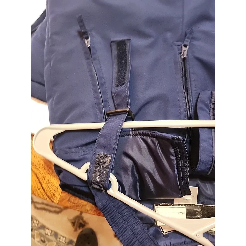Snow Pants Bibs Athletech Kids‎ Navy Blue Size L 10/12